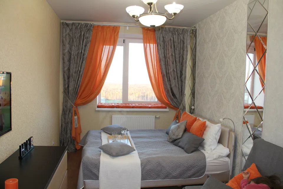 Voyage orange style, Оранжевое путешествие, 1-к квартира