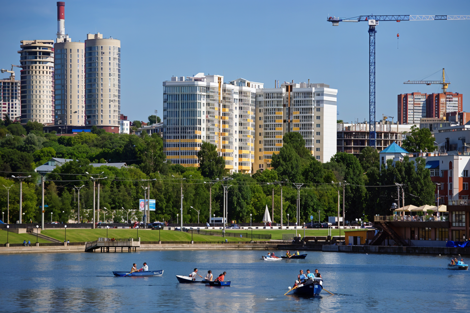 Студия у Залива с шикарным видом на город, на 4 гостей