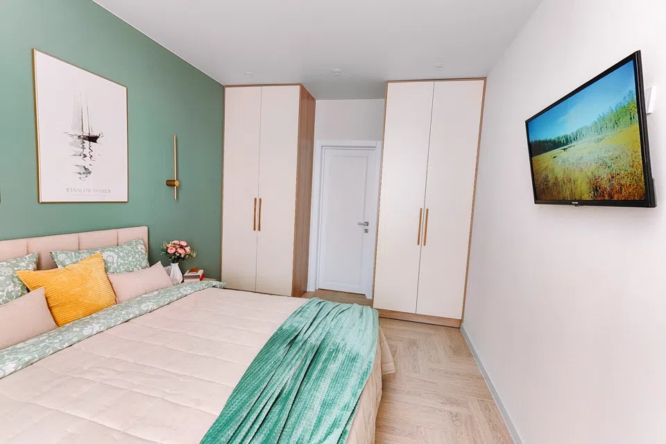 2-к. квартира, 64 кв.м, 3 кровати