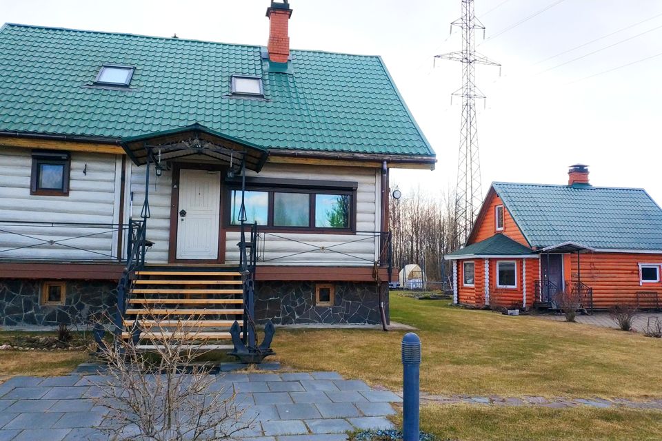Дом с камином в Карелии.