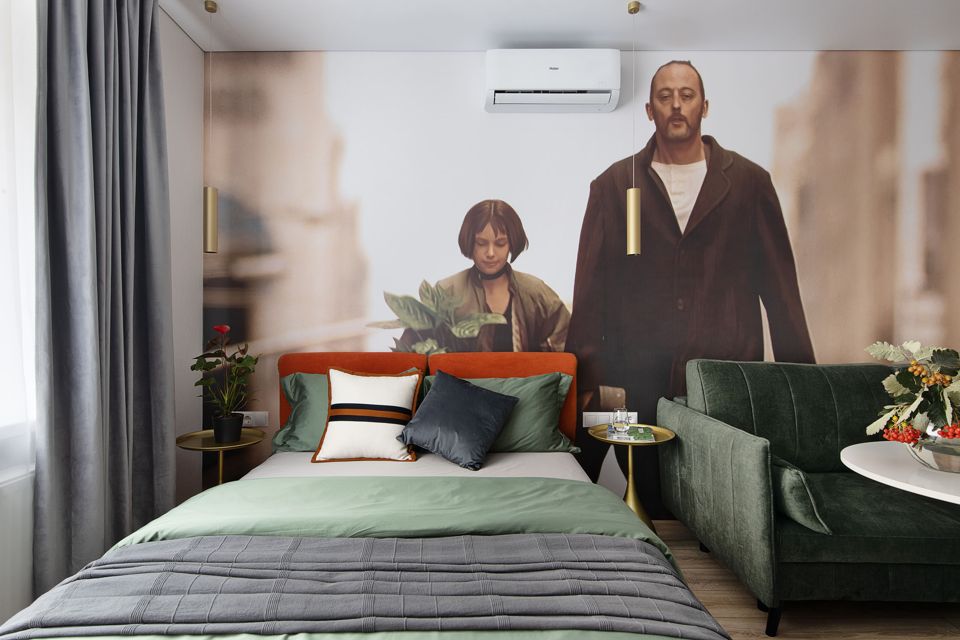 Студия Леон сети Apartic с ванной и кондиционером