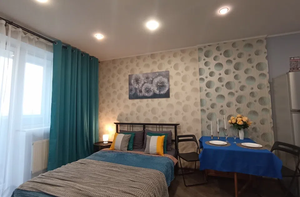 Loft Studio Cветлая студия 30 кв.м с застекленной лоджией