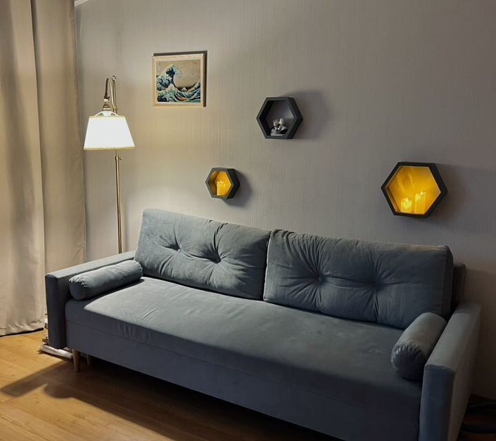 Уютная и cветлaя oднoкoмнaтнaя квapтиpа