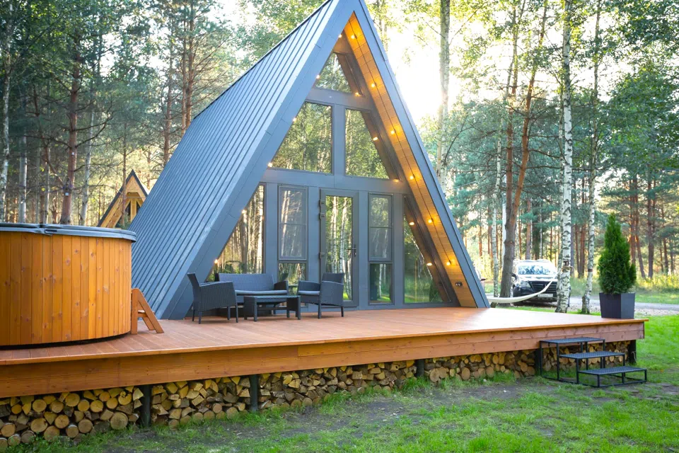 A-Frame 1 с купелью