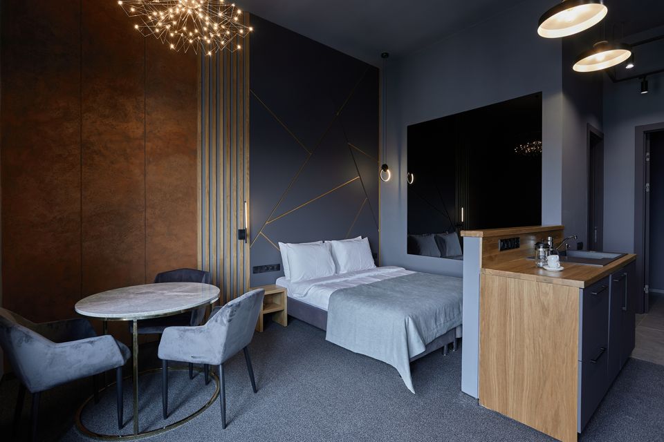 Стильный дизайнерский лофт  с шикарным панорамным видом