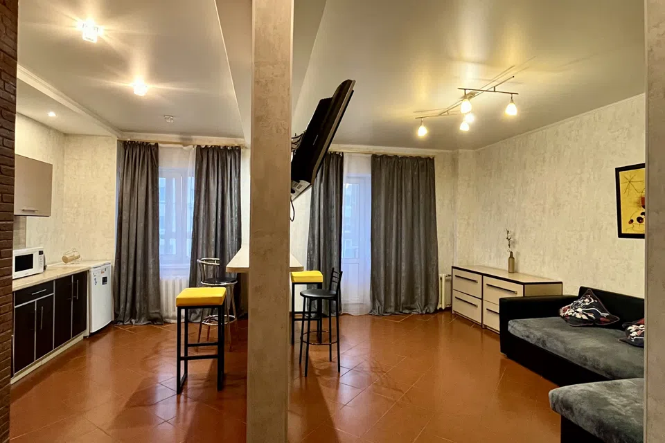 Квартира-студия в стиле лофт рядом с Idel Tower