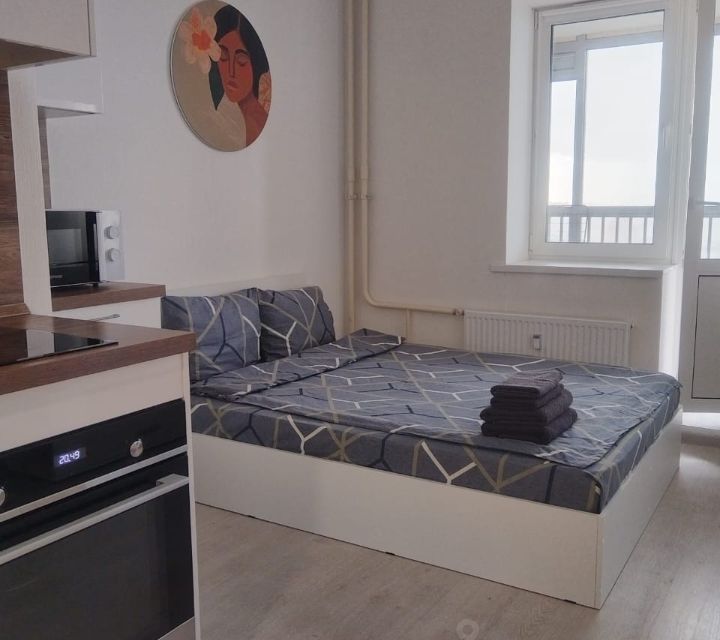 Уютная студия с видом на Неву.