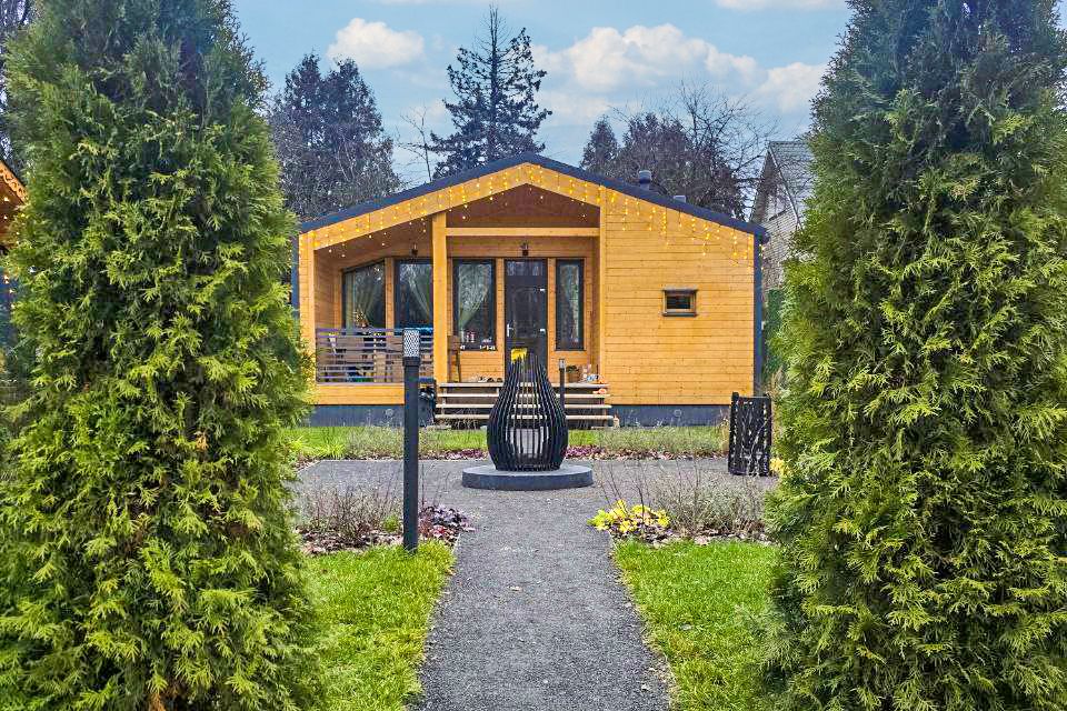 Стильный дом с банным чаном и сауной