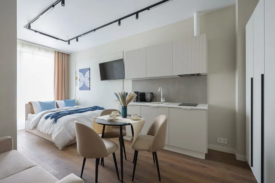 Уютная студия на 9 этаже в ЖК Nice Loft