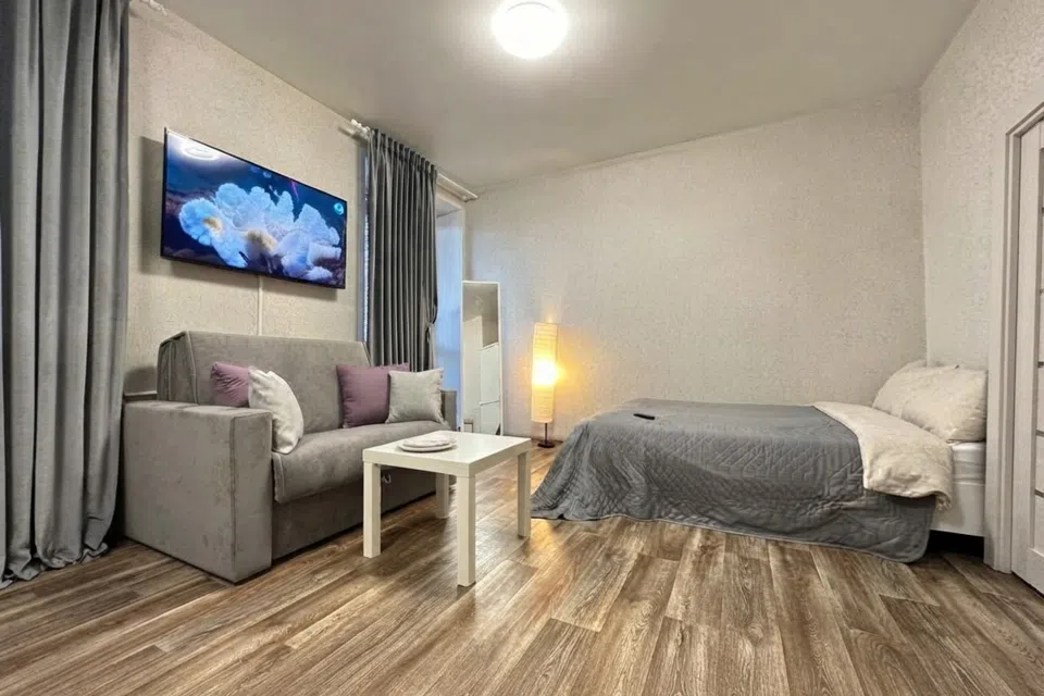 FlatRoom в центре на 8 этаже для 3 гостей