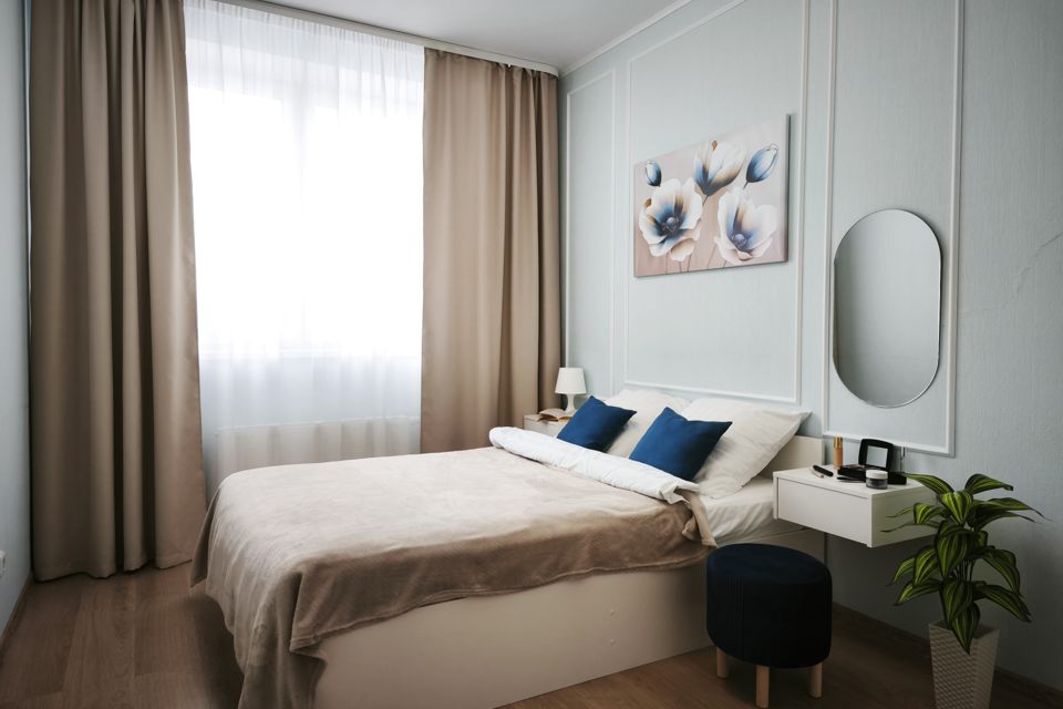 1-к квартира, 2 кровати