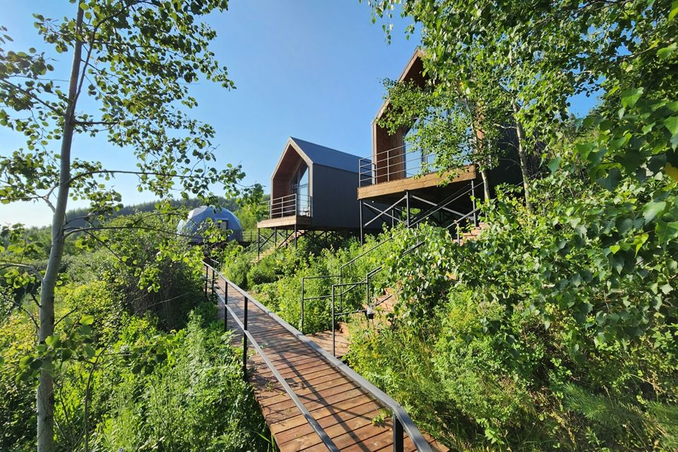 Новый БАРНХАУС с инстаграмным видом на гору - 11 Гор Алтая