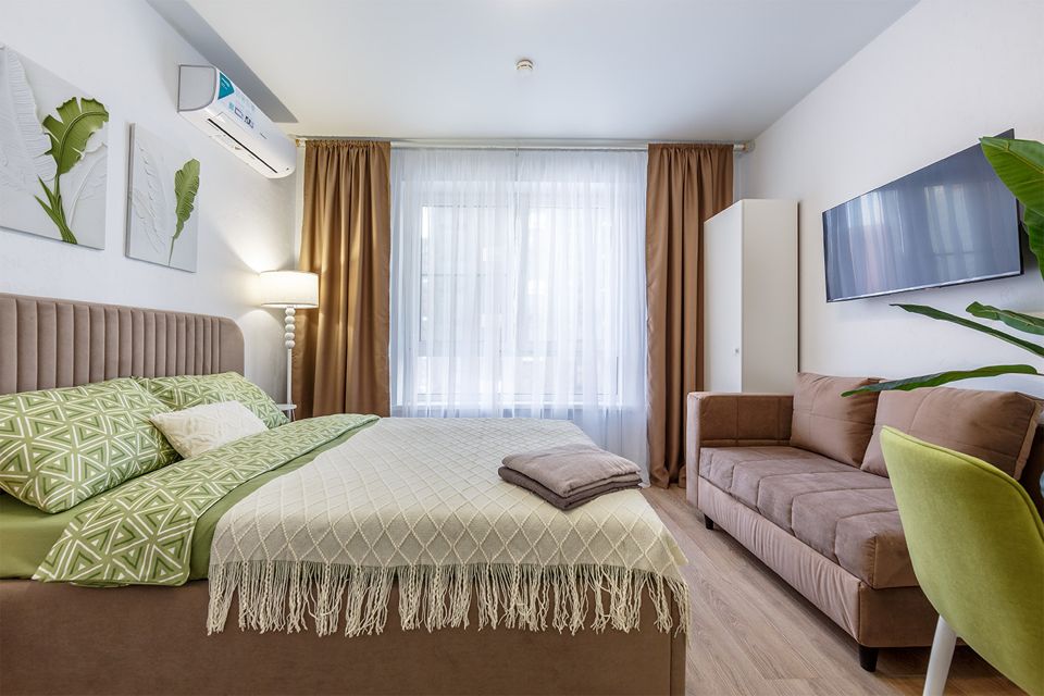 Дизайнерская студия с атмосферой отеля 
