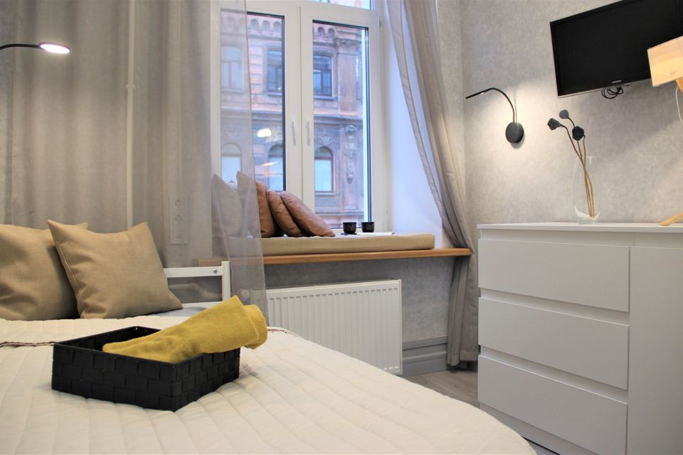 Апартаменты с двумя спальнями на Манежном пер. 1-4