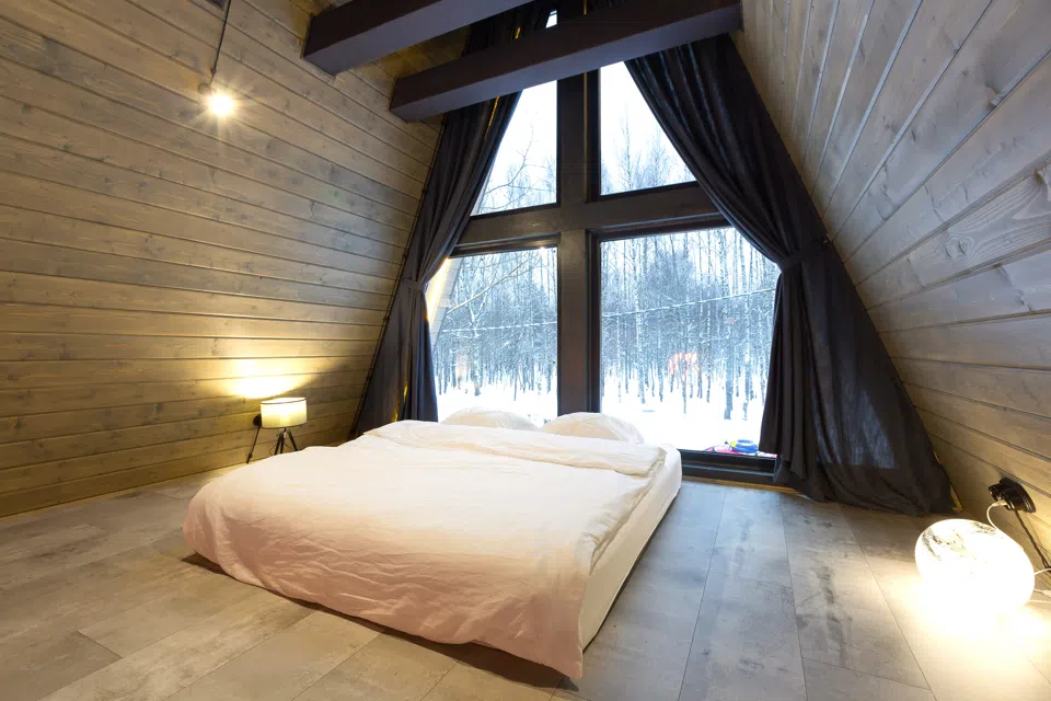 A-Frame 8 с купелью и баней