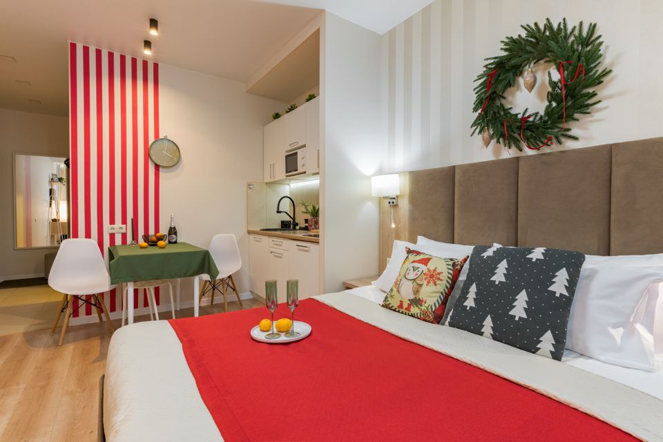 Квартира в новом благоустроенном районе.