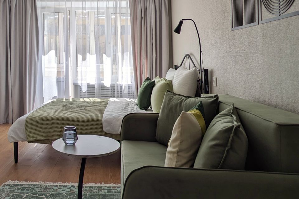 Рижский 58. Свежая квартира в зелёном