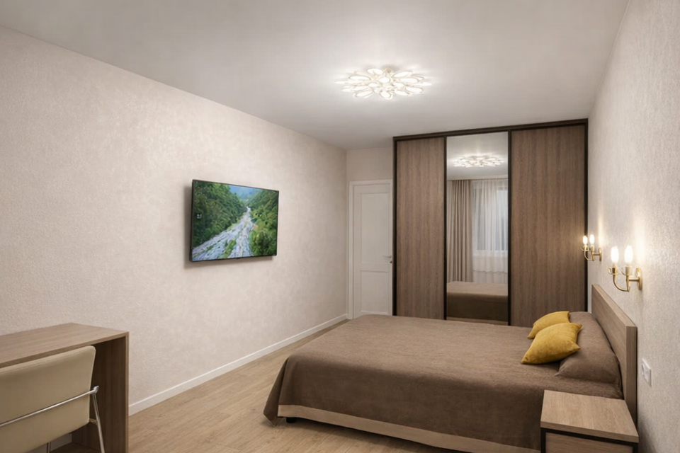 Новая, свежая-premium квартира у Аквапарка, близко к центру.