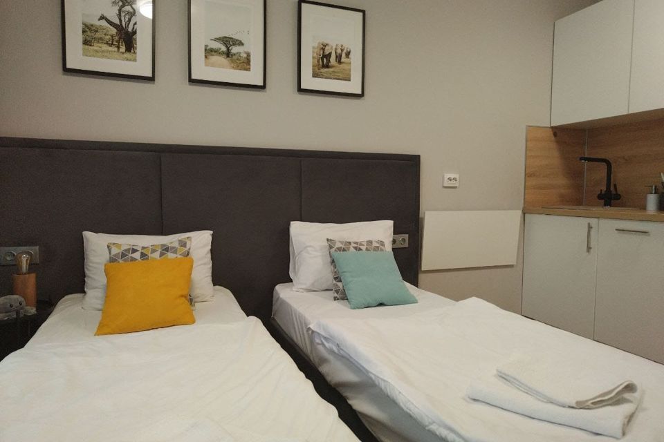 Студия с раздельными кроватями у метро Парнас