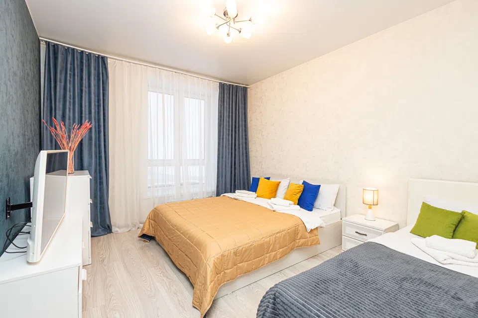 1-к. квартира, 35 м2, 3 кровати