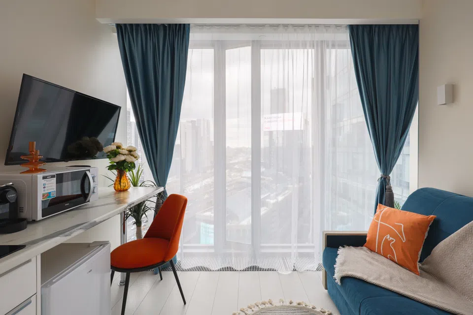 Студия на 19 этаже в Москва Сити. Башня ОКО Towers.