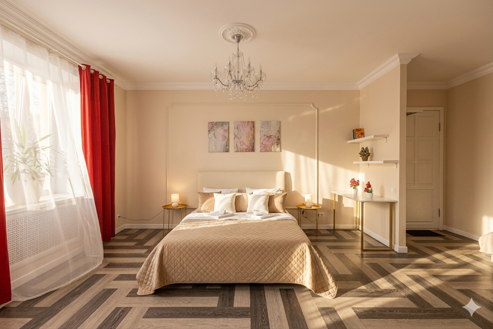 1-к. квартира, 41 м2, 2 кровати