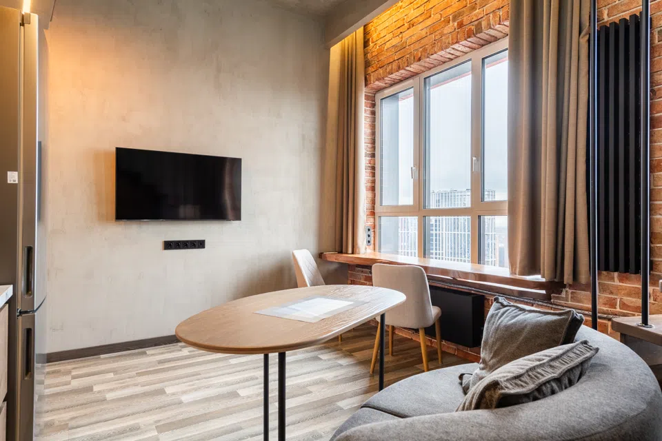 Апартаменты Loft Power. Двухуровневая студия 