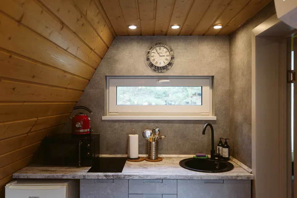 A-Frame 14 с террасой без купели