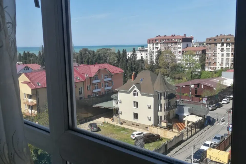 Просторная студия с видом на море вблизи от пляжа