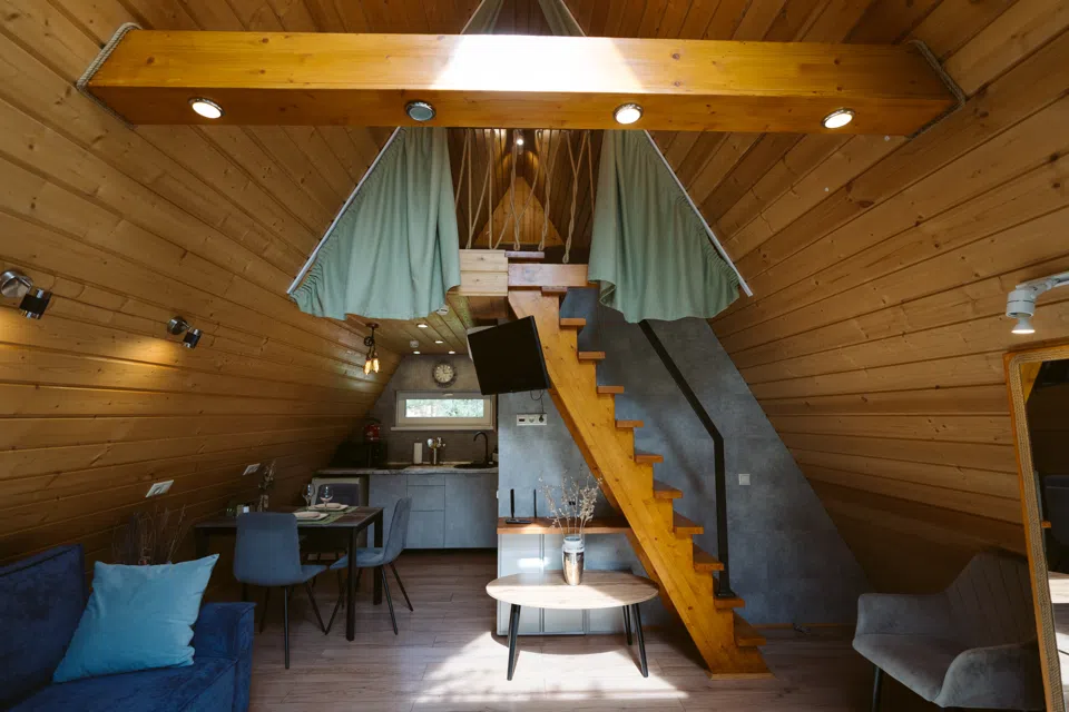 A-Frame 14 с террасой без купели
