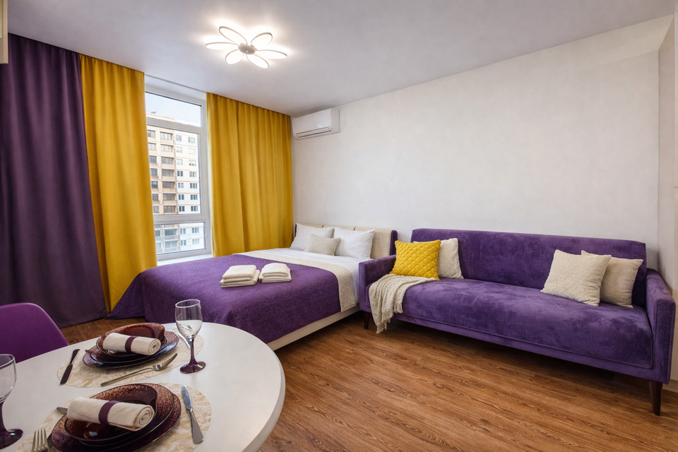 Апартаменты Бархат рядом с Казначейством, ГУФСИН, школой МЧС