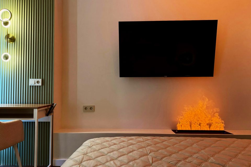 Дизайнерская квартира с камином в Кварталах 1777