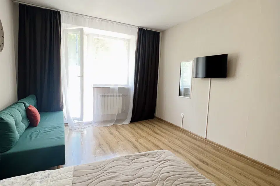 1-к. квартира, 46 кв. м, 3 кровати