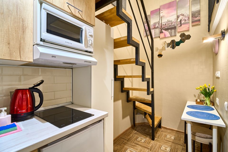 Студия-лофт двухуровневая