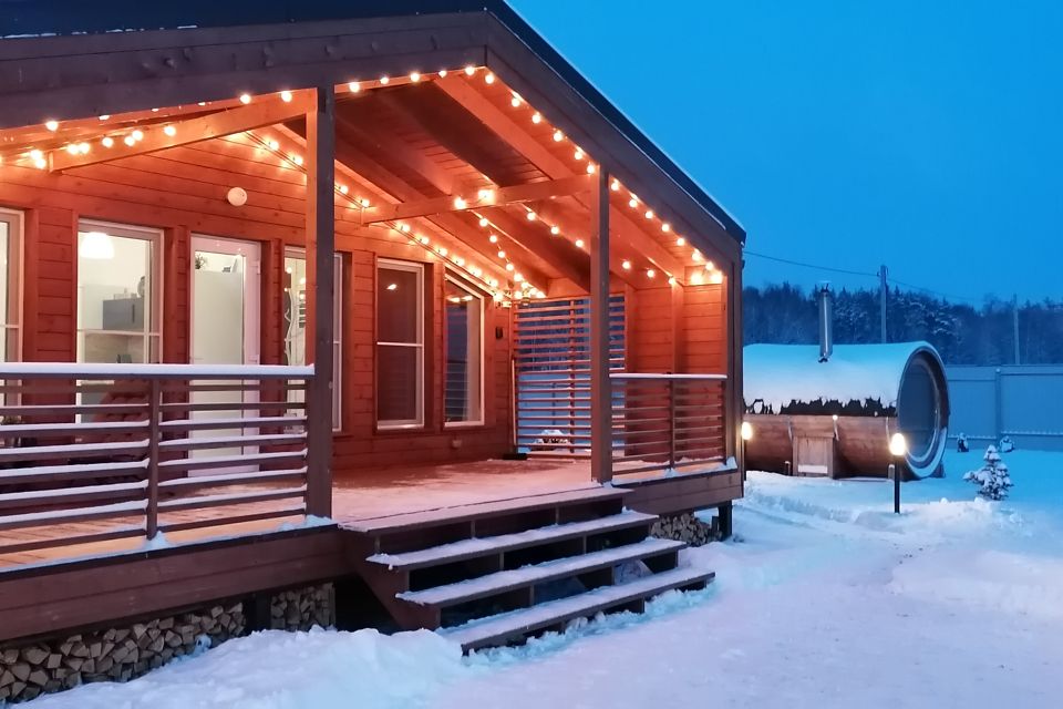 Уютный домик с панорамными окнами 