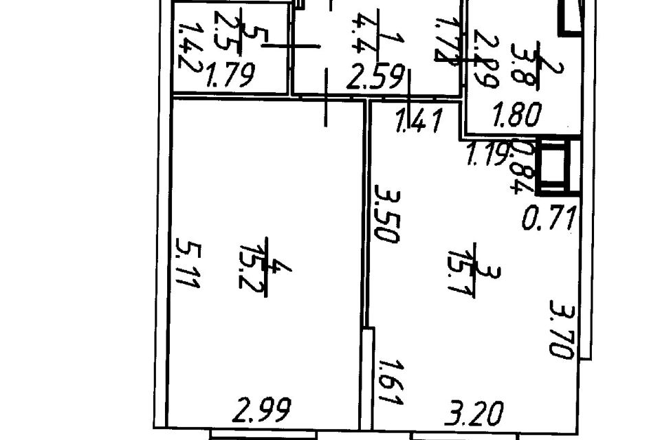 Сдаётся 1-комнатная квартира, 41 м²