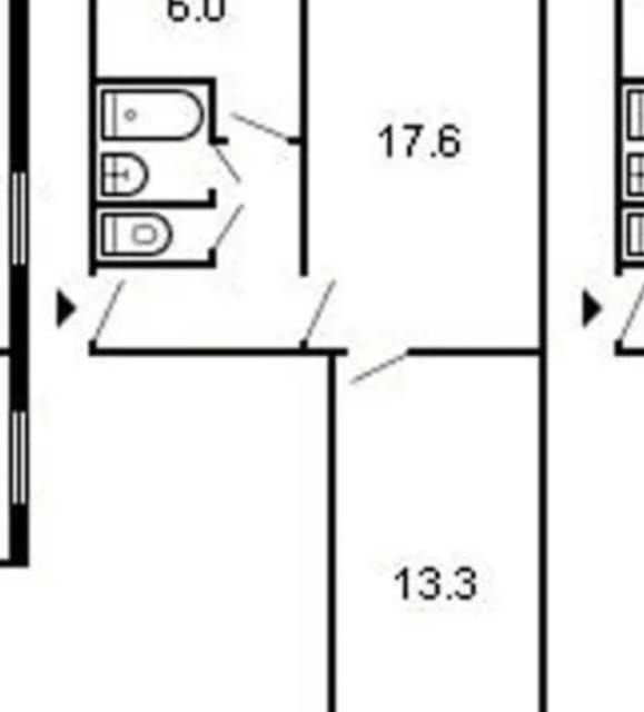 Сдаётся 2-комнатная квартира, 46 м²