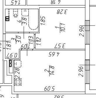 Сдаётся 1-комнатная квартира, 35 м²