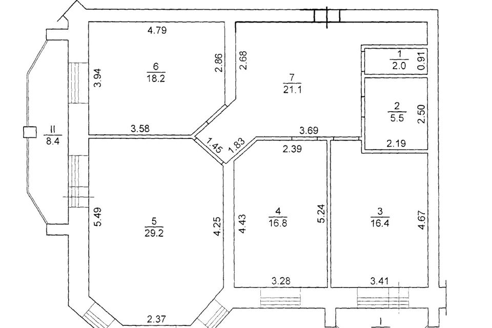 Сдаётся 3-комнатная квартира, 110 м²