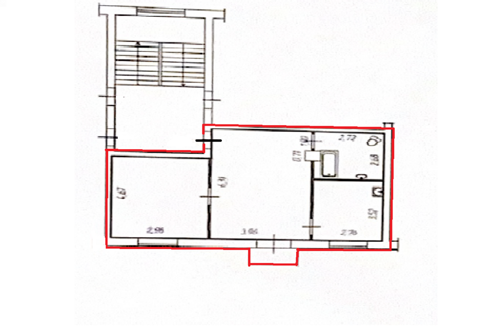 Сдаётся 2-комнатная квартира, 56 м²
