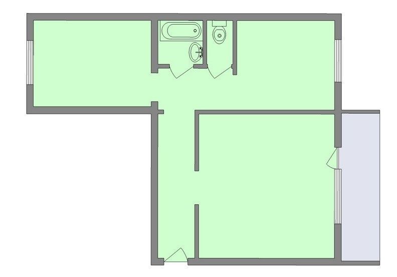 Сдаётся 2-комнатная квартира, 56 м²