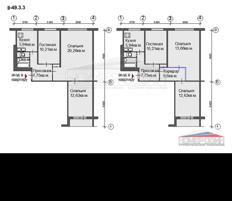 Сдаётся 3-комнатная квартира, 60 м²