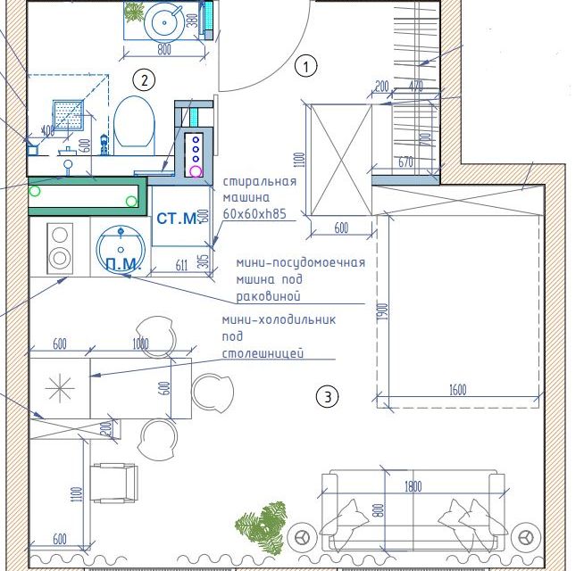 Сдаётся студия, 26 м²