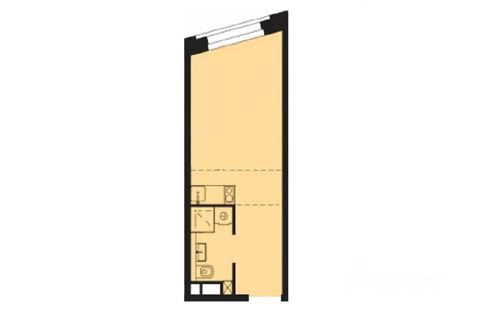 Сдаётся студия, 23.3 м²