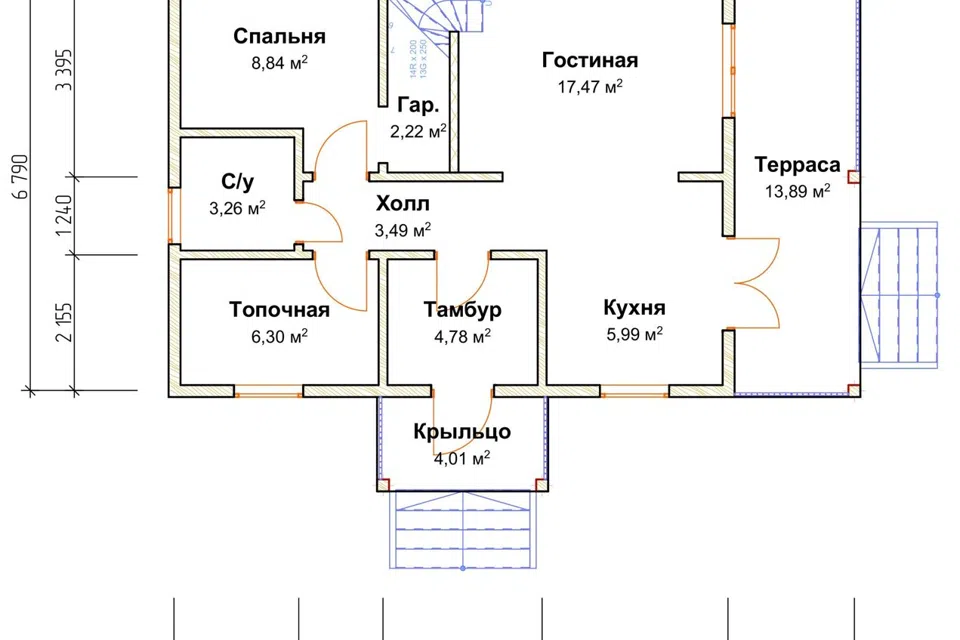 Проект дома ДБ 160 из материала Профилированный брус площадью
       110,62 м²,
       3 спальни,
       2 этажа