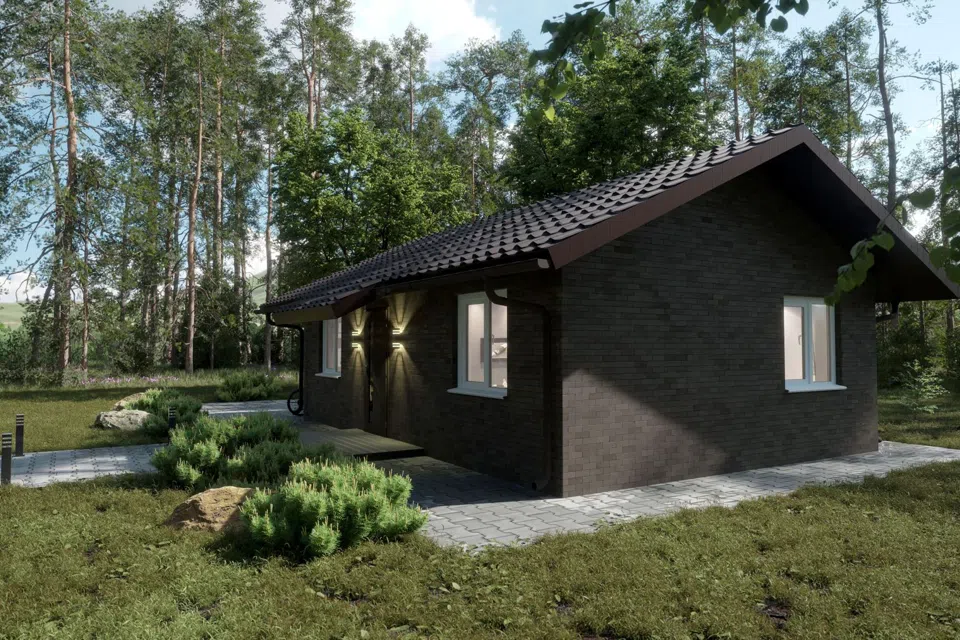 Проект дома Комфорт- Light из материала Каркасный дом площадью
       49,95 м²,
       2 спальни,
       1 этаж