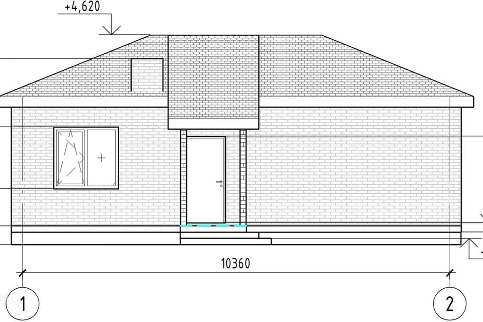 Проект дома Проект-28 из материала Кирпич площадью
       57,6 м²,
       2 спальни,
       1 этаж