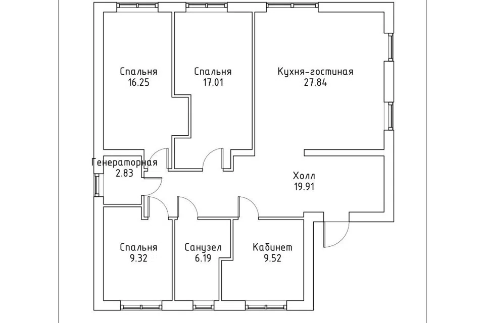 Проект дома 115м из материала Кирпич площадью
       115 м²,
       4 спальни,
       1 этаж