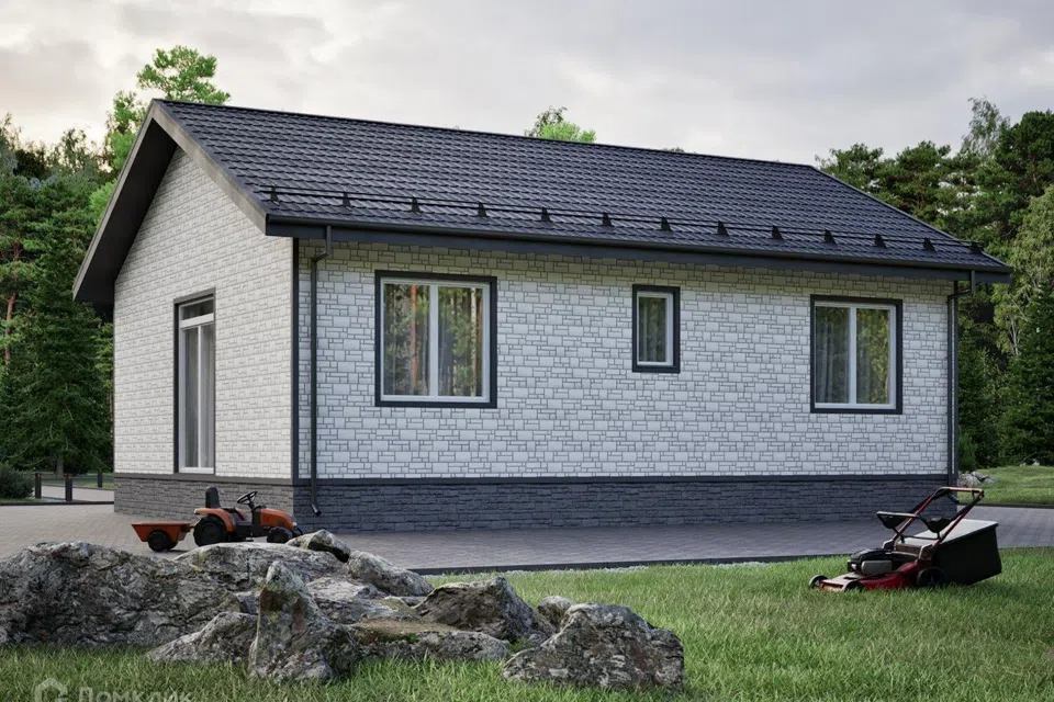 Проект дома P-H 1/9 из материала Каркасный дом площадью
71,84 м²,
2 спальни,
1 этаж