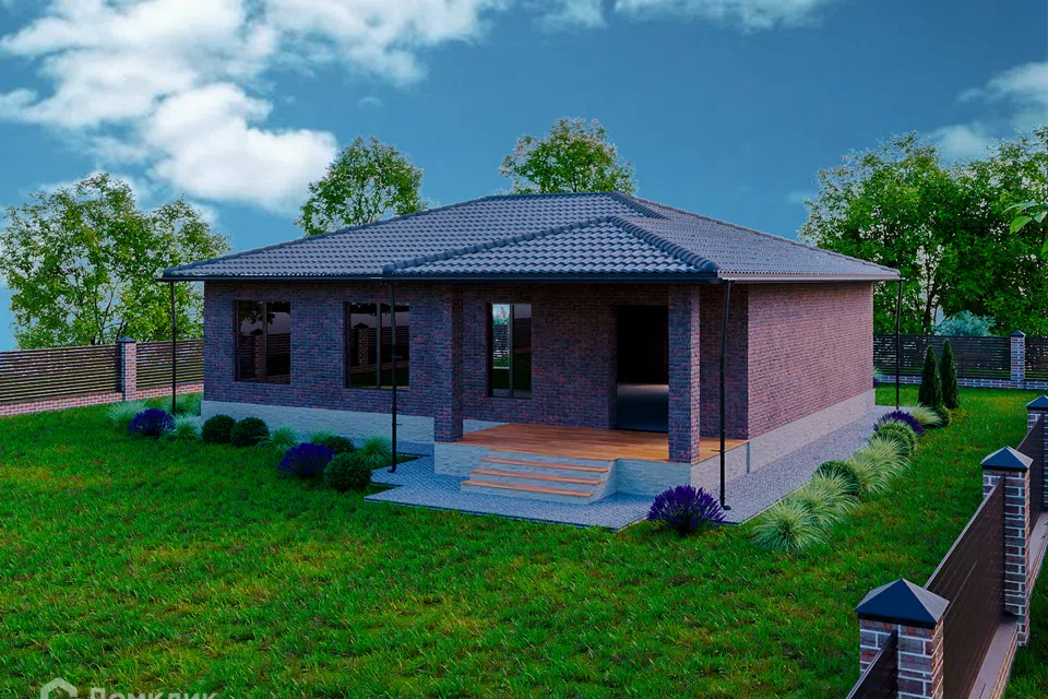 Проект дома Черепаха из материала Кирпич площадью
       140 м²,
       3 спальни,
       1 этаж